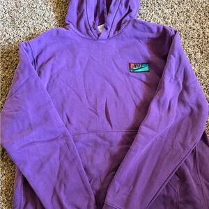 Nike Lavender Hoodie with Logo Patch